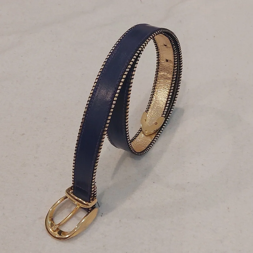 THE LIMITED Gold Buckle Purple Belt NWOT